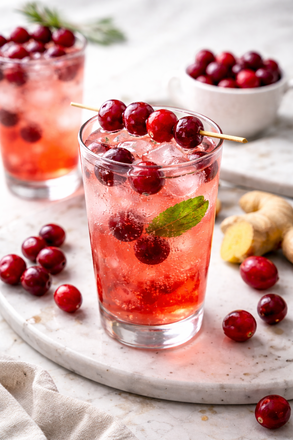 Cranberry Mule Mocktail