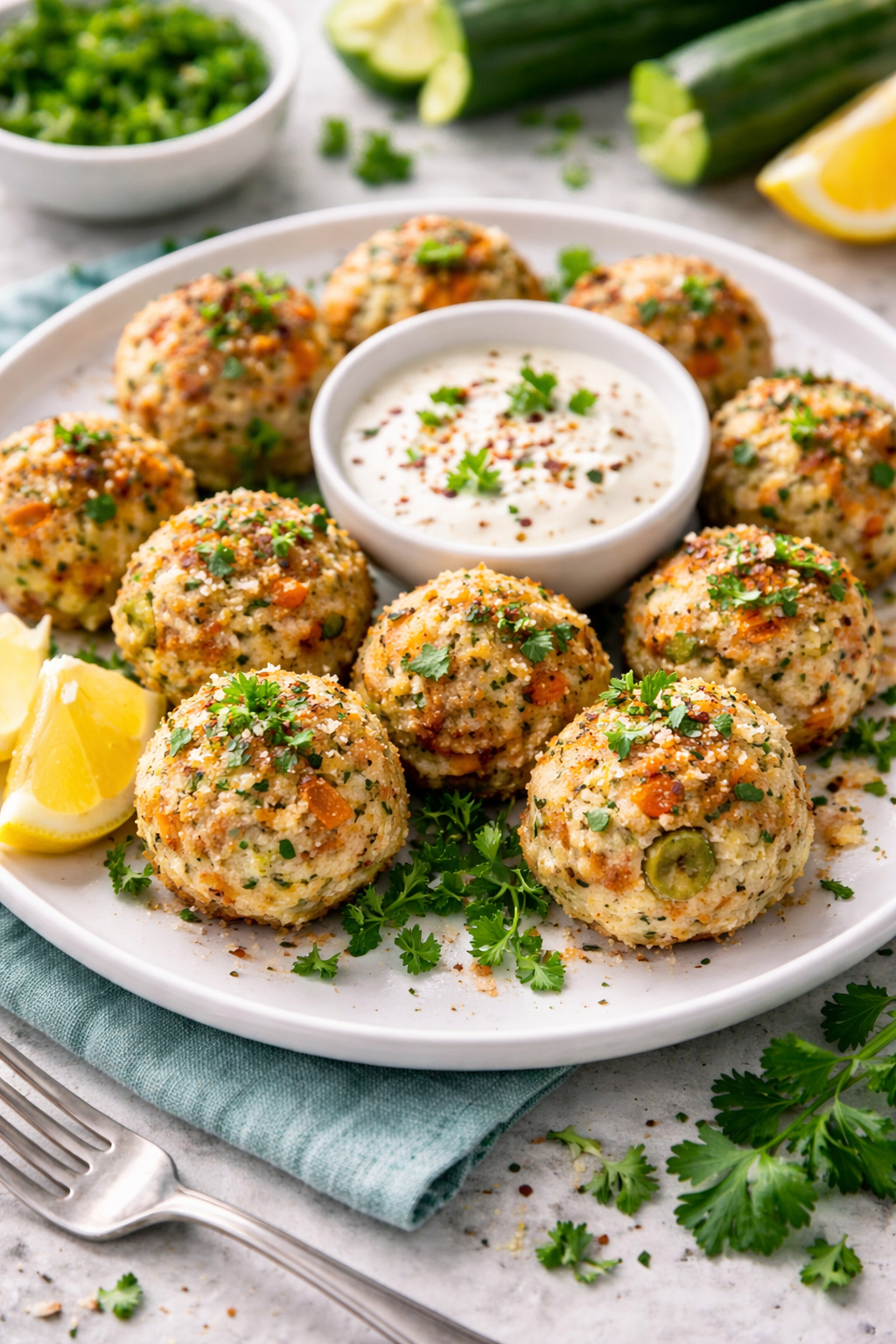 Hidden Veggie Chicken Meatballs