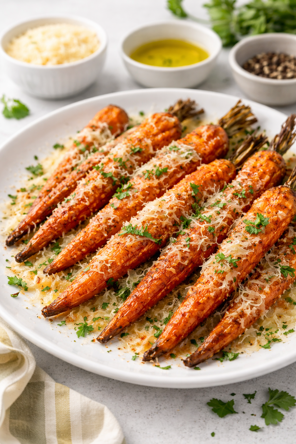 Baked Carrots with Parmesan
