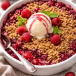 Raspberry Crisp in Air Fryer – Easy homemade dessert recipe